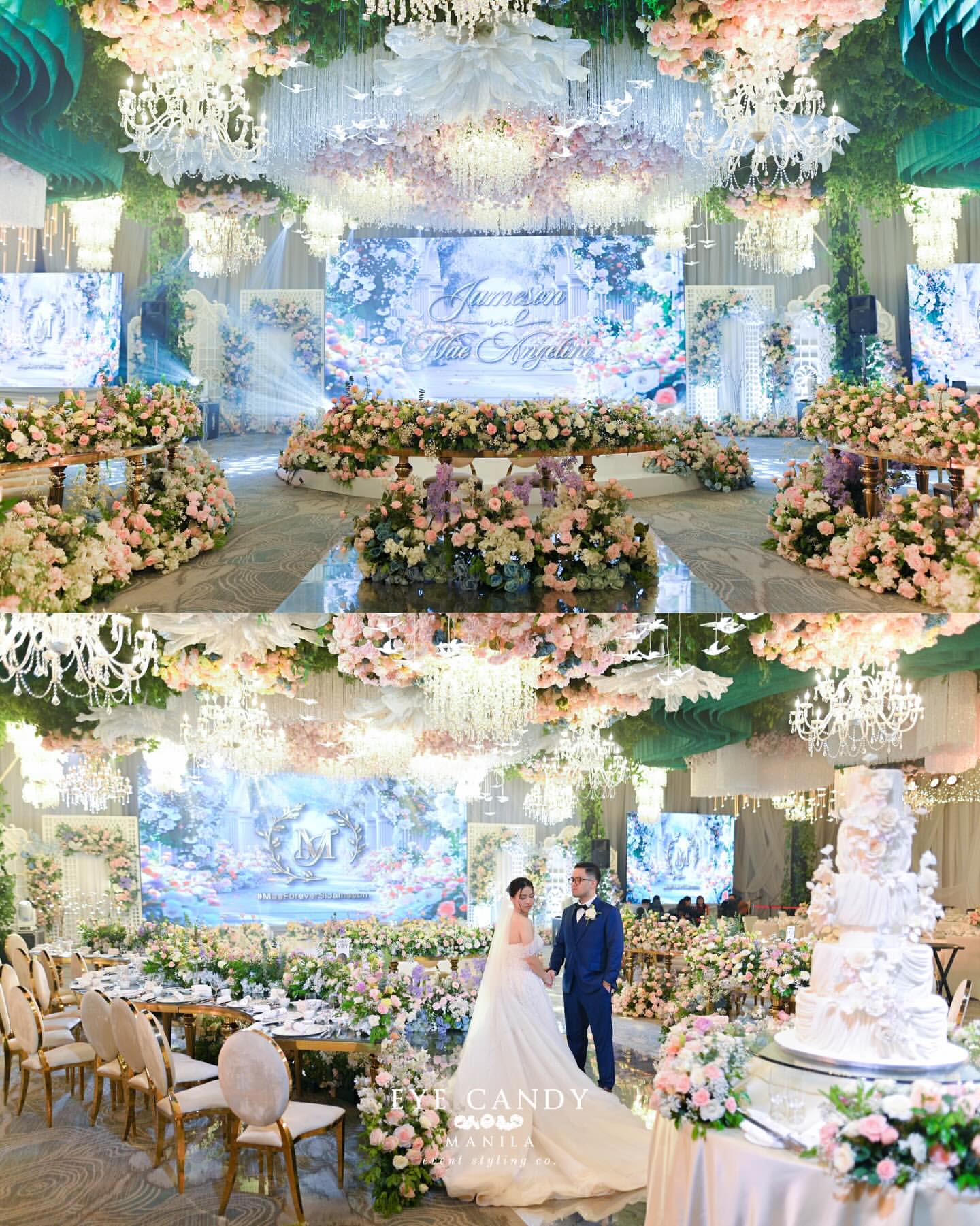 Dreamy outdoor wedding setting